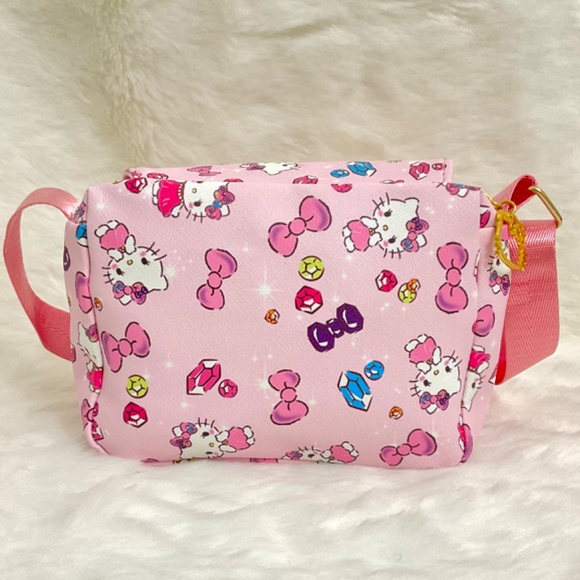 Super Cute Hello Kitty with Bows and Jewels Hand/Shoulder/Body Bag with Double Z - Picture 6 of 6